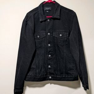 Triot Los Angeles Black Denim Jean Jacket EUC